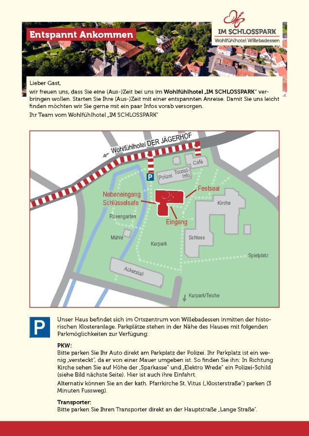 Wohlfuehlhotel Im Schlosspark - Self Checkin Willebadessen Εξωτερικό φωτογραφία